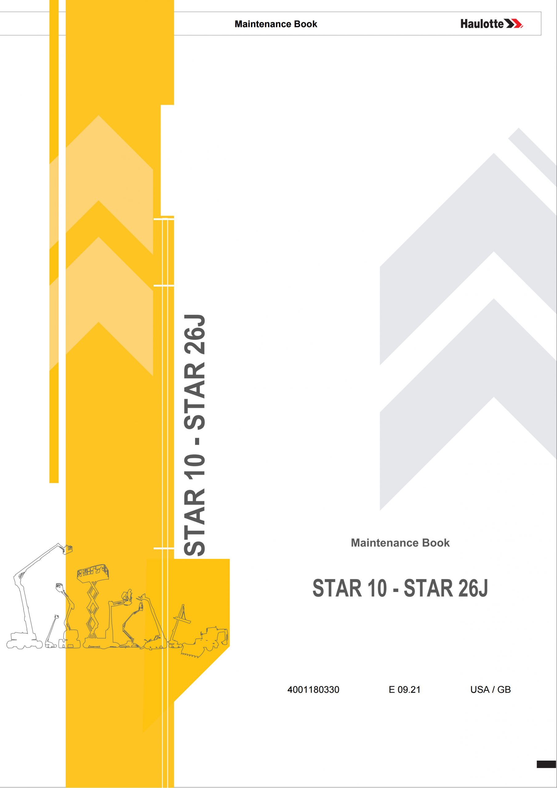 Haulotte Vertical Mast Star 10 Star 26J Maintenance Book 4001180330 09.2021 scaled