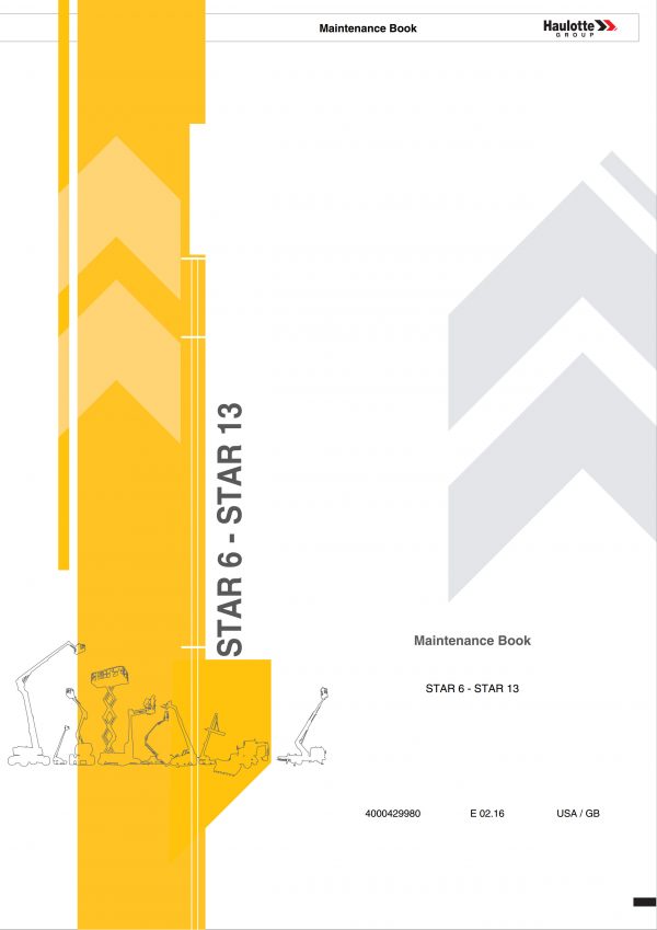 Haulotte Vertical Mast Star 6 Star 13 Maintenance Book 4000429980 02.2016 scaled