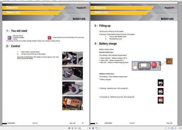 Haulotte Vertical Mast Star 6 Star 13 Maintenance Book 4000429980 02.2016 1