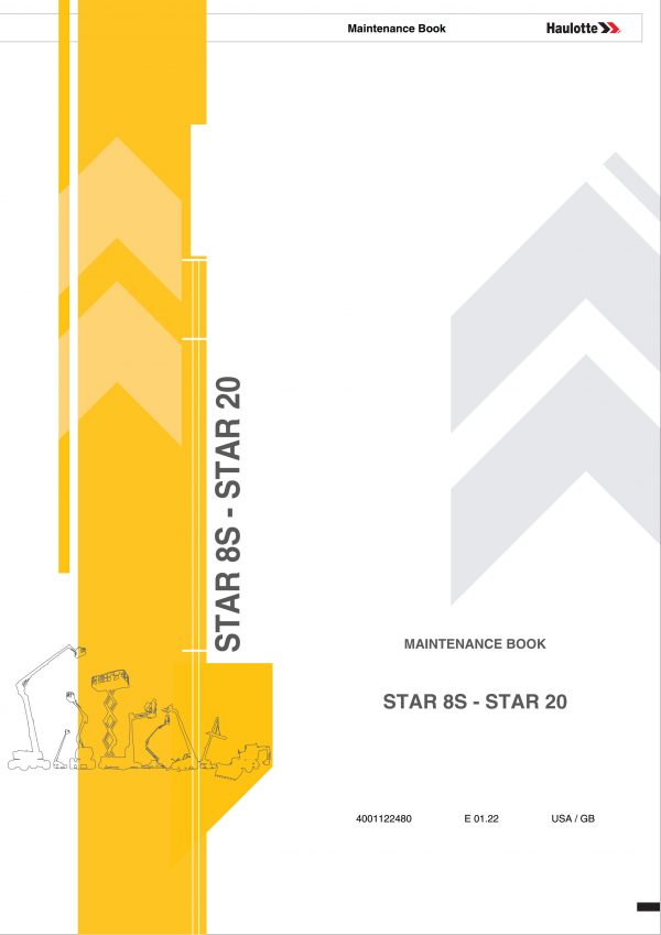 Haulotte Vertical Mast Star 8S Star 20 Maintenance Book 4001122480 01.2022 scaled