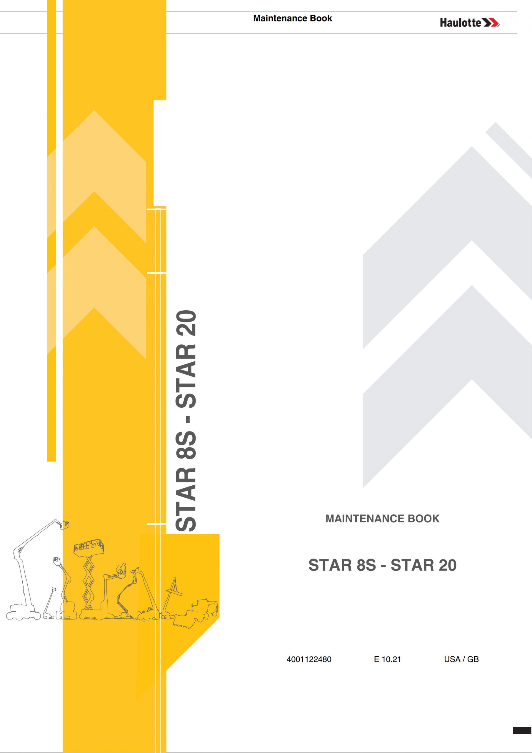 Haulotte Vertical Mast Star 8S Star 20 Maintenance Book 4001122480 10.2021 scaled