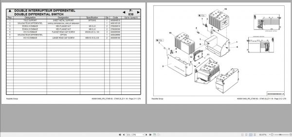 Haulotte Vertical Mast Star 8S Star 20 Spare Parts Catalog 4000613400 11.2018 EN FR 1