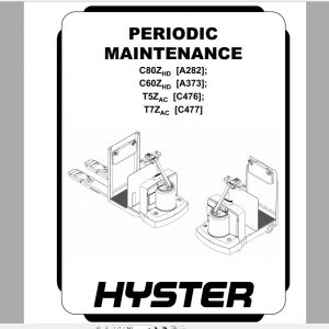 Hyster Forklift Claas 3 Electric Motor Hand Trucks Repair ManualsUpdated 11 8