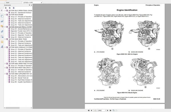 Hyster Forklift Class 4 Internal Combustion Engine Trucks Repair ManualsUpdated 11 6