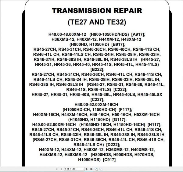 Hyster Forklift Class 5 Internal Combustion Engine Trucks Repair ManualsUpdated 11 7