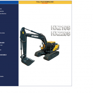 Hyundai CERES Heavy Equipment Service Manual Updated 06.2022 Offline DVD 10