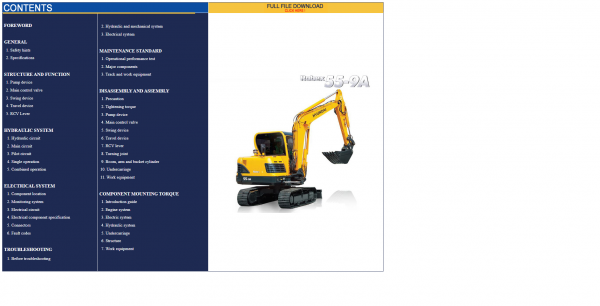 Hyundai CERES Heavy Equipment Service Manual Updated 06.2022 Offline DVD 9 1