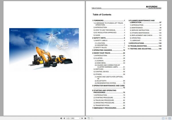 Hyundai Forklift Trucks Operator Manual Updated 06.2022 Offline DVD 2