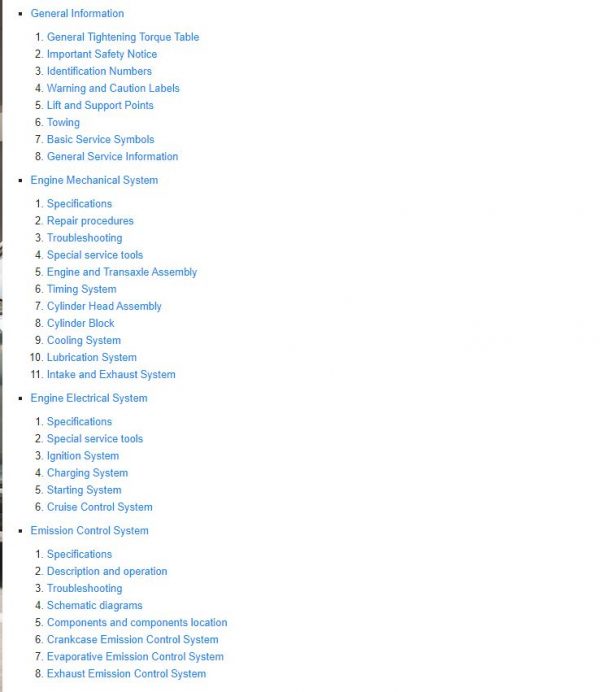 Hyundai Kona OS Service Manual 2018 2022 1