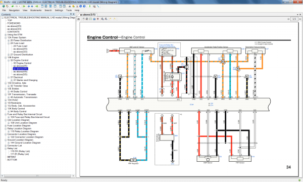 Isuzu UCS UCR 2021 2nd Edition Except Thailand Workshop manuals Color Wiring Diagrams 3