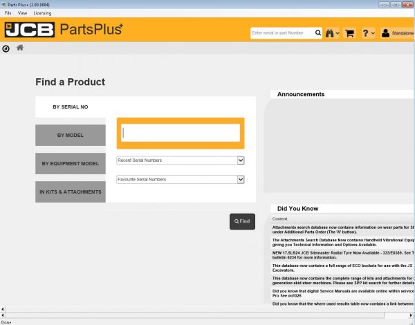 JCB Service Parts Pro SPP 200 022017