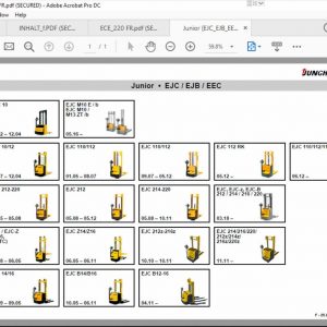 JUNGHEINRICH JETI ForkLift SH v4.36 EN DE FR ES PT CN RU PL NL 2022 Service Information 1 1