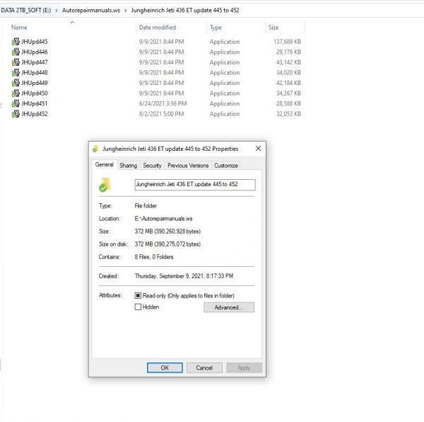 Jungheinrich Jeti 436 ET File Update 445 to 452 1