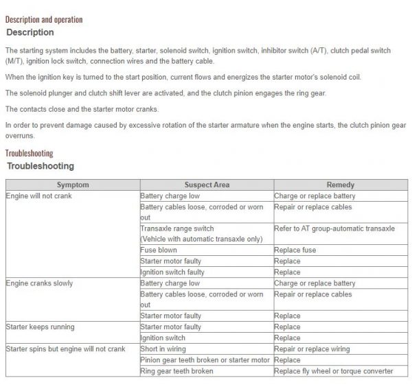 Kia Stinger CK Service Manual 2018 2022 2