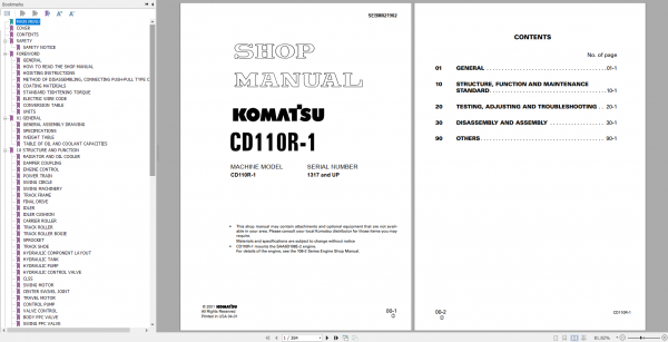 Komatsu Crawler Carries 2022 PDF Operator Maintenance Manual Shop Manual 3