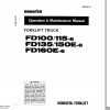 Komatsu Forklift Truck FD100 6 5001 up Operation Maintenance Manual AEE06E1 01 1