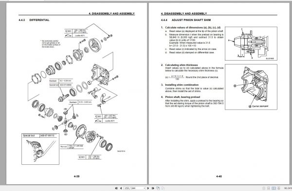 Komatsu Forklift Truck FD100T 8 7001 EX50 Series Service Manual SM228 2