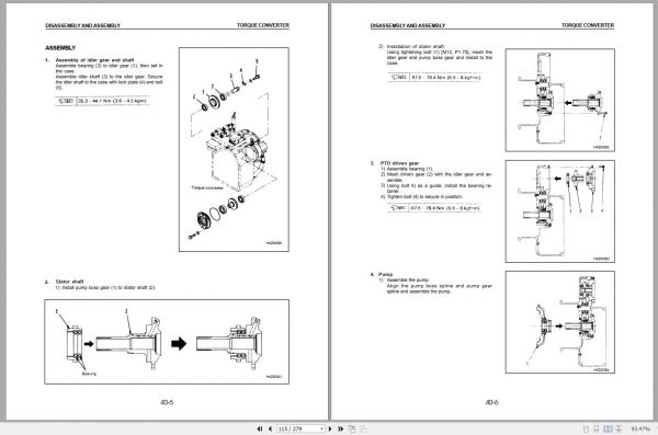 Komatsu Forklift Truck FD115T 6 5001 up Shop Manual SM135 2