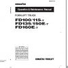 Komatsu Forklift Truck FD135 7 6001 up Operation Maintenance Manual AEE07E1 04 1