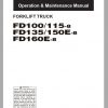 Komatsu Forklift Truck FD160E 8 7726 up Operation Maintenance Manual TEN00560 12 1