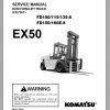 Komatsu Forklift Truck FD160ET 8 7001 EX50 Series Service Manual SM228 1