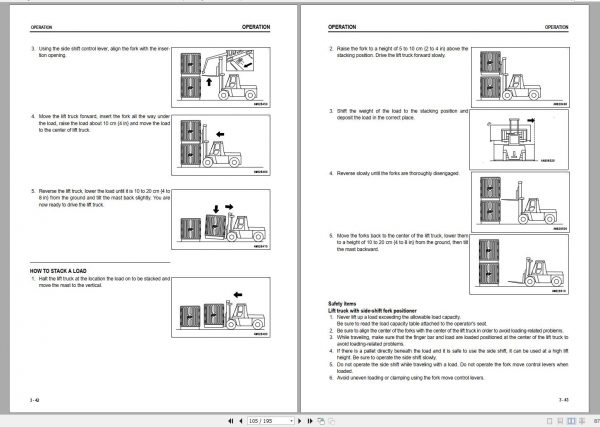 Komatsu Forklift Truck FD200 7 2601 up Operation Maintenance Manual TEN00738 05 2