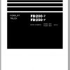 Komatsu Forklift Truck FD200 7 2601 up Shop Manual SEN06609 02 1