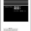 Komatsu Forklift Truck FD250 7 3601 up Operation Maintenance Manual TEN00738 05 1