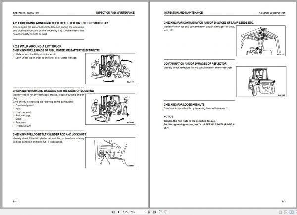 Komatsu Forklift Truck FD80 10 Operation Maintenance Manual TEN00721 06 2
