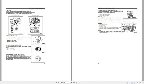 Komatsu Forklift Truck FD80T 7 40001 up DX20 Series Operation Maintenance Manual OM113R 2