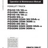 Komatsu Forklift Truck FG10 20 Operation Maintenance Manual AEB16E1 12 1
