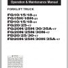 Komatsu Forklift Truck FG18 21 207701 up Operation Maintenance Manual TEN00711 10 1