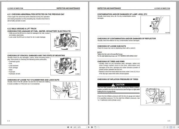 Komatsu Forklift Truck FG18H 21 207701 up Operation Maintenance Manual TEN00711 10 2