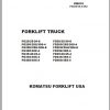 Komatsu Forklift Truck FG20T 8 Operation Maintenance Manual OM010 1