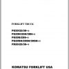 Komatsu Forklift Truck FG30HT 12 10001A up Shop Manual SM050 1