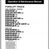 Komatsu Forklift Truck FG35 10 135547 up Operation Maintenance Manual TEN00558 06 1