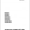 Komatsu Forklift Truck FG35S 6 61001A up Shop Manual SM043 1