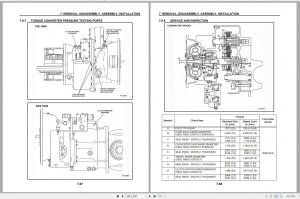 Komatsu Forklift Truck FG35ST 8 CX20 Series Service Manual SM202 2