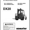Komatsu Forklift Truck FG70T 8 DX20 Series Shop Manual SM141 1