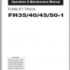 Komatsu Forklift Truck FH40 1 FH45 1 FH50 1 139200 up Operation Maintenance Manual TEN00716 03 1