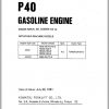 Komatsu Gasoline Engine P40 Part Manual PGCP400 03 1 1