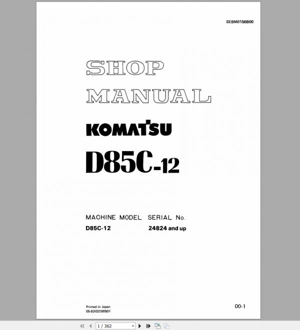 Komatsu Pipe Layers 2022 PDF Operator Maintenance Manual Shop Manual 1