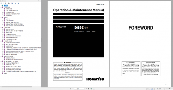 Komatsu Pipe Layers 2022 PDF Operator Maintenance Manual Shop Manual 3