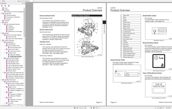 Kubota Construction Tractor Engine Operators Manual DVD 6