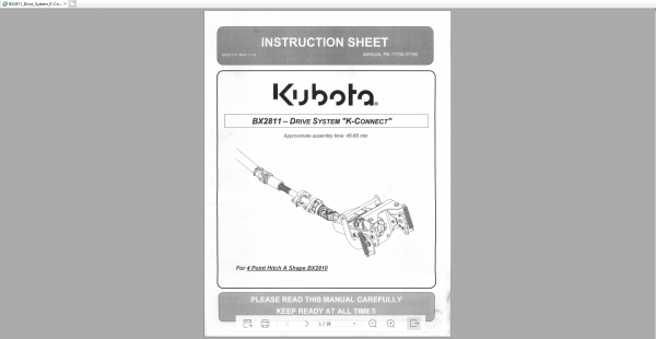 Kubota Construction Tractor Engine Workshop Services Operator Parts Manual DVD 3