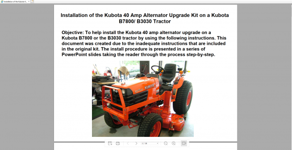 Kubota Construction Tractor Engine Workshop Services Operator Parts Manual DVD 4