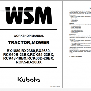Kubota Construction, Tractor Engine Workshop Services Operator Parts Information DVD Kubota Construction Tractor Engine Workshop Services Operator Parts Manual Dvd 7