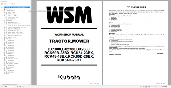 Kubota Construction Tractor Engine Workshop Services Operator Parts Manual DVD 7