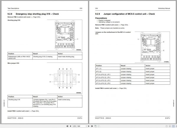MTU BlueLine With Multi Function Display DIS 14 Series 4000 FPP MDEC Technical Documentation E532776 01E 2009 1