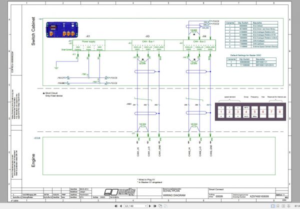 MTU DP650D5S Wiring Diagram XZ57400100009 2012 1